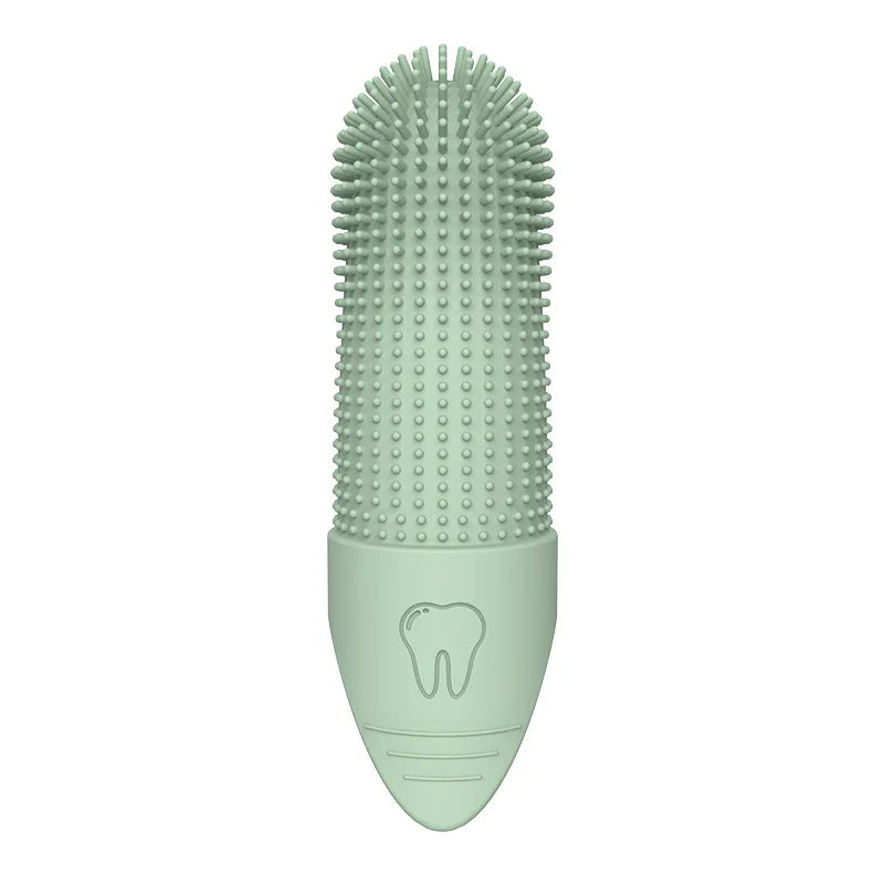 Cepillo Dental de Silicona 360° para Perros y Gatos – Dedo de Limpieza para Higiene Bucal