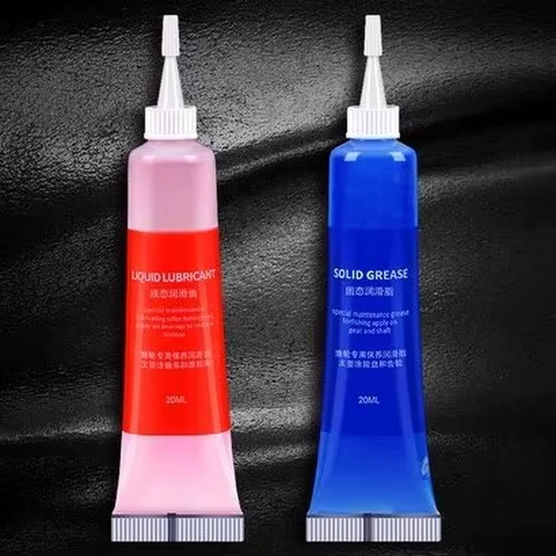 Set de Grasa Protectora (20 ml) y Aceite Lubricante (20 ml) para Mantenimiento de Carretes de Pesca – Kit de 2 Piezas