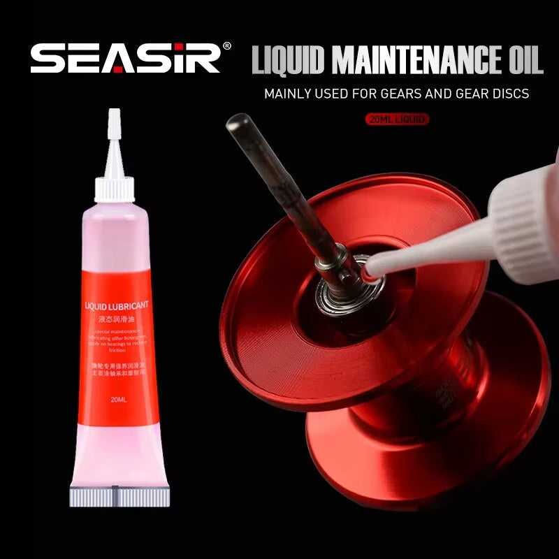 Set de Grasa Protectora (20 ml) y Aceite Lubricante (20 ml) para Mantenimiento de Carretes de Pesca – Kit de 2 Piezas