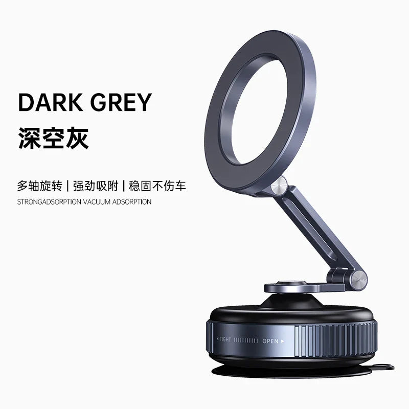Vacuum Adsorption Car Magnetic Phone Holder 360 Degree Rotation for Unservial