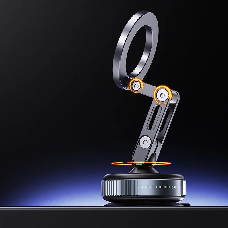 Vacuum Adsorption Car Magnetic Phone Holder 360 Degree Rotation for Unservial