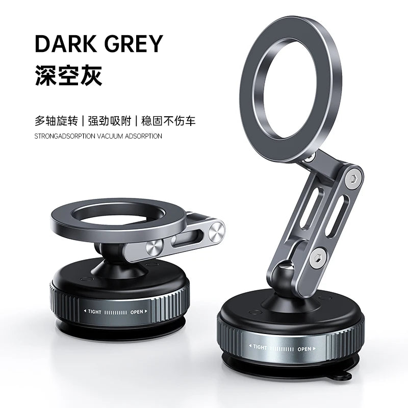 Vacuum Adsorption Car Magnetic Phone Holder 360 Degree Rotation for Unservial