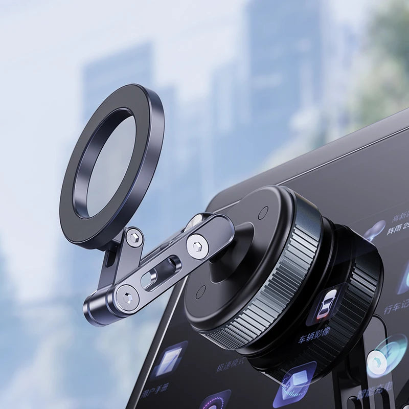 Vacuum Adsorption Car Magnetic Phone Holder 360 Degree Rotation for Unservial