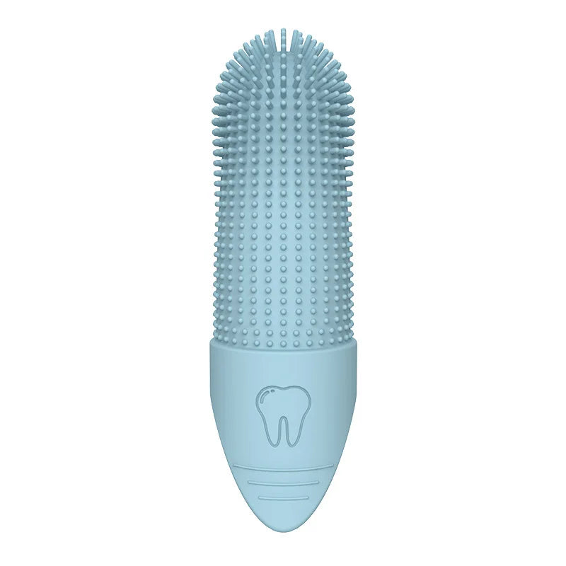 Cepillo Dental de Silicona 360° para Perros y Gatos – Dedo de Limpieza para Higiene Bucal